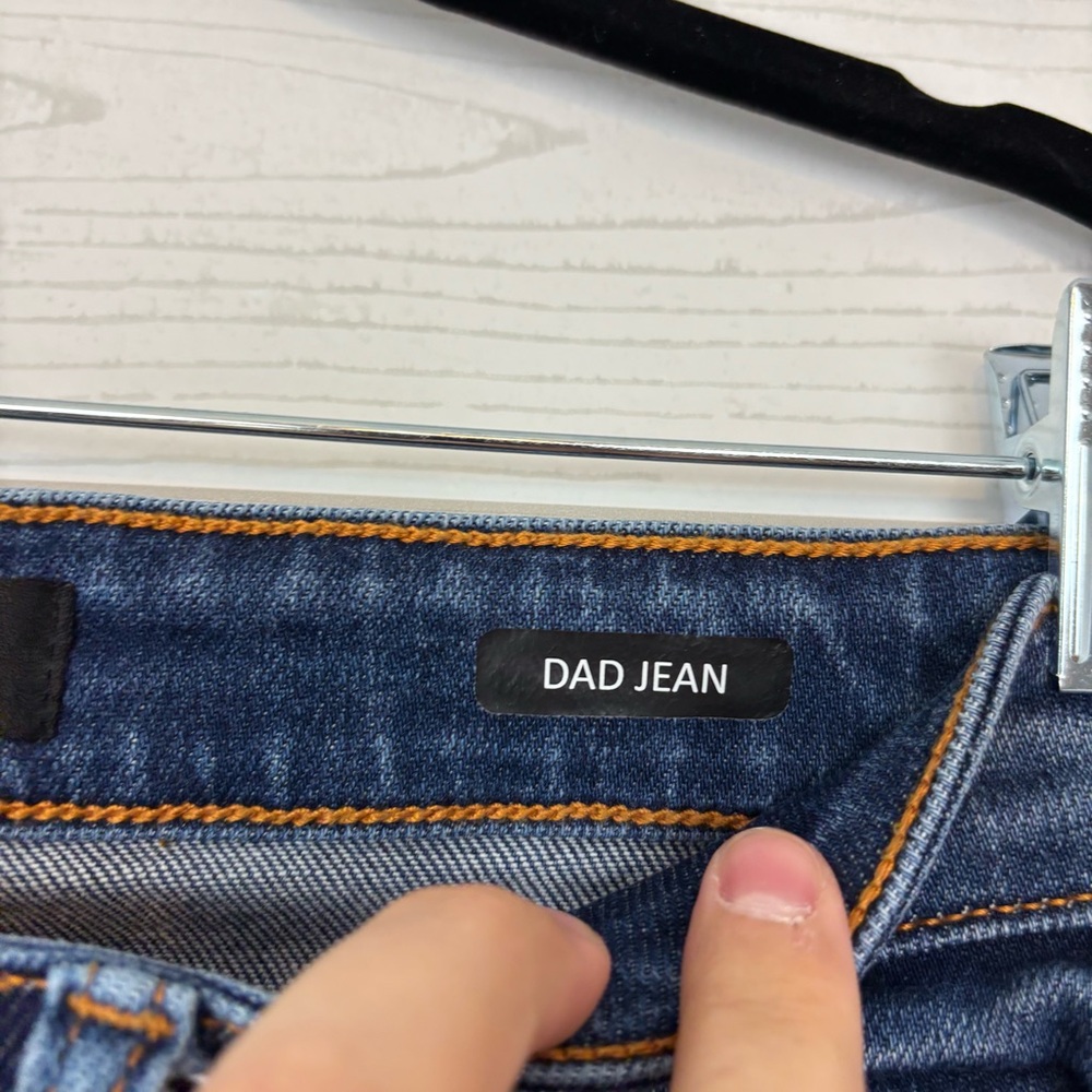 Judy Blue Distressed Dad Jeans Size 9/29 Dark Wash - Picture 7 of 11